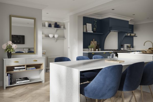 Marine and Light Grey Marine and Light Grey