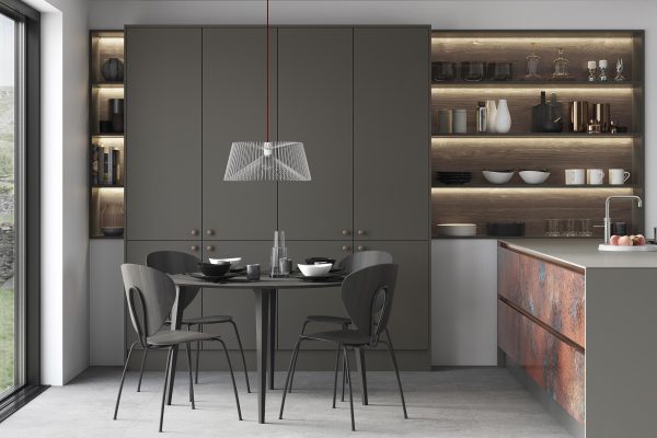 Oxidized Copper and Rezana Espresso Oak Oxidized Copper and Rezana Espresso Oak