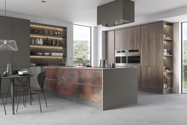 Oxidized Copper and Rezana Espresso Oak Oxidized Copper and Rezana Espresso Oak