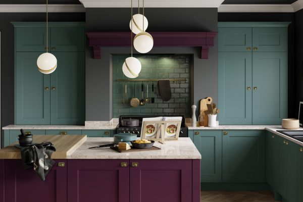 Deep Heather and Viridian Deep Heather and Viridian