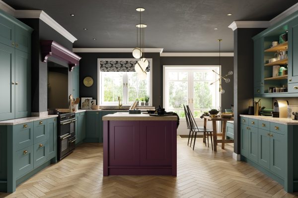 Deep Heather and Viridian Deep Heather and Viridian